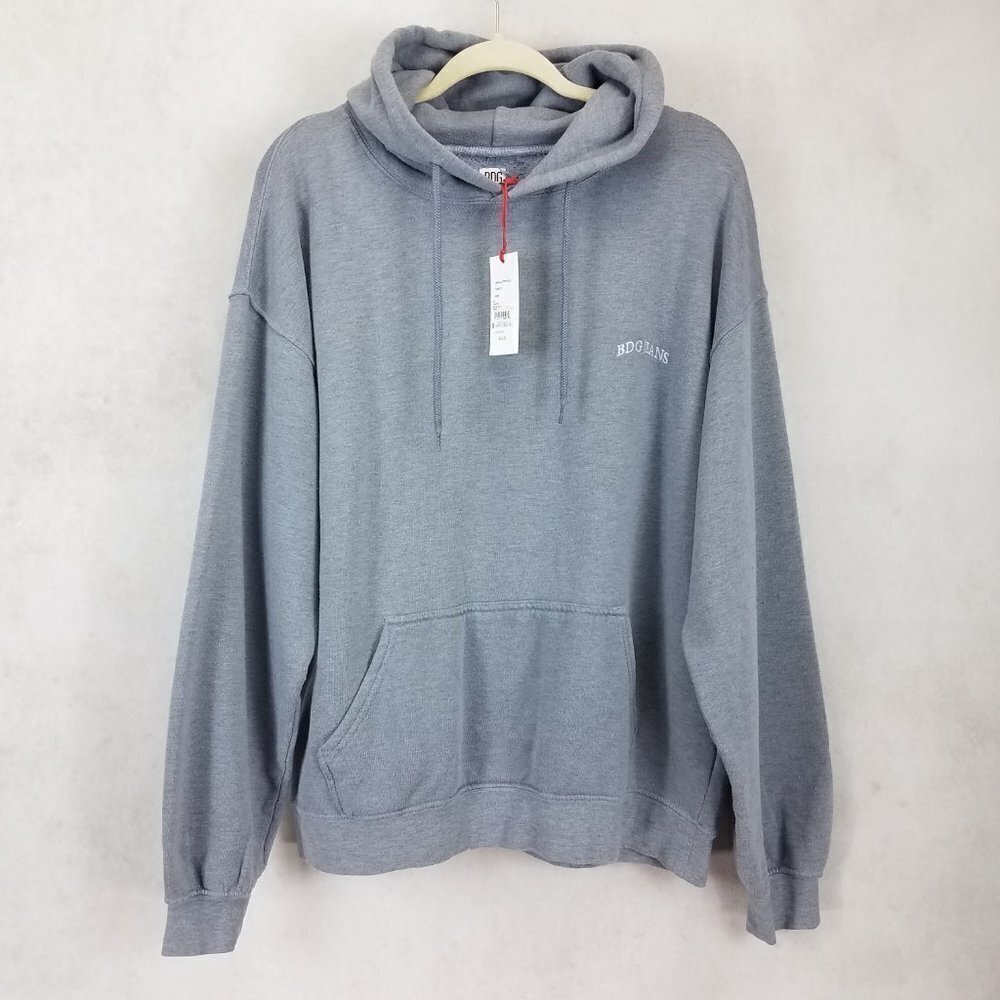 NWT BDG Urban Outfitters Hoodie Sweatshirt Pullover Marlin Blue Gray Men S